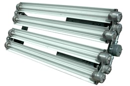 Explosion Proof Fluorescent Lights for Paint Booths - 4 foot - 4 lamp
