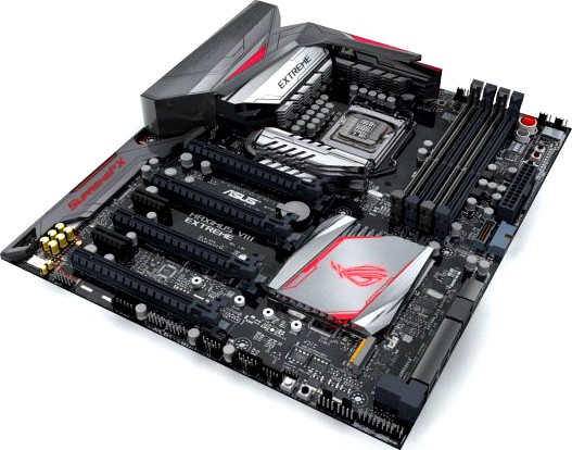 ASUS Maximus VIII Extreme Z170 Motherboard 3D Model