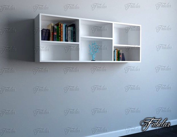Bookshelf 05 3D Model