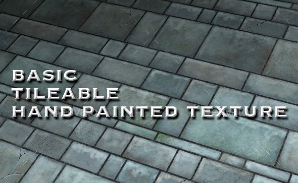 Basic Tile-able Stone Wall - Hand Painted