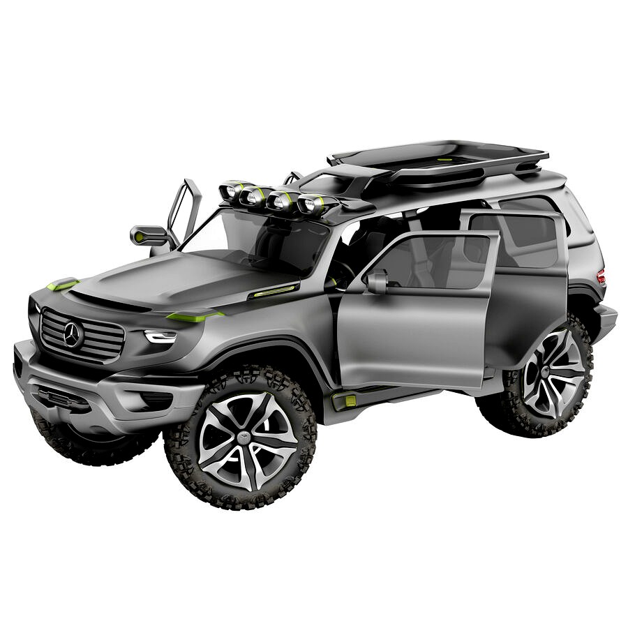 Mercedes Ener G Force SUV Rigged