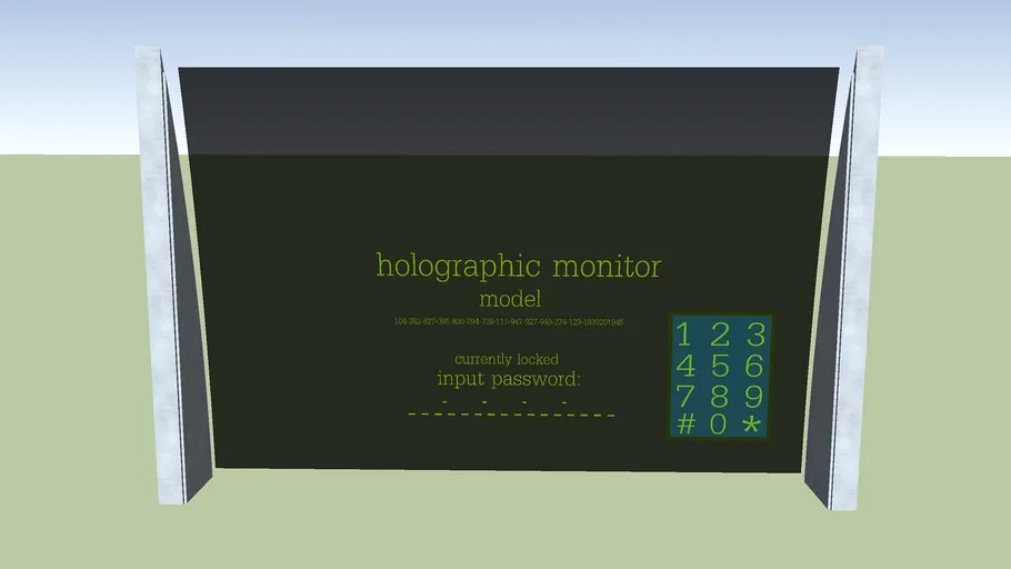 Holographic monitor(locked)