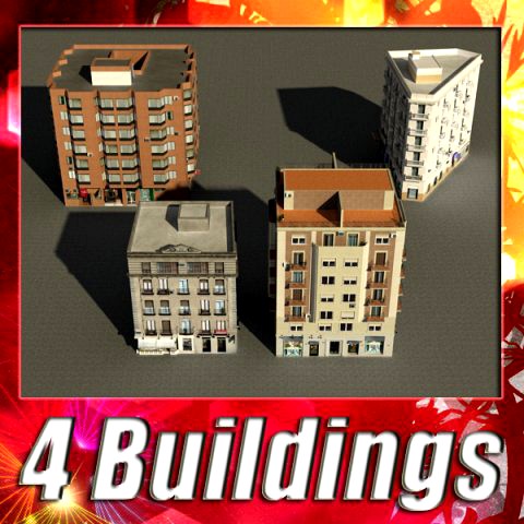 3D Models Building Collection 5  8 3D Model
