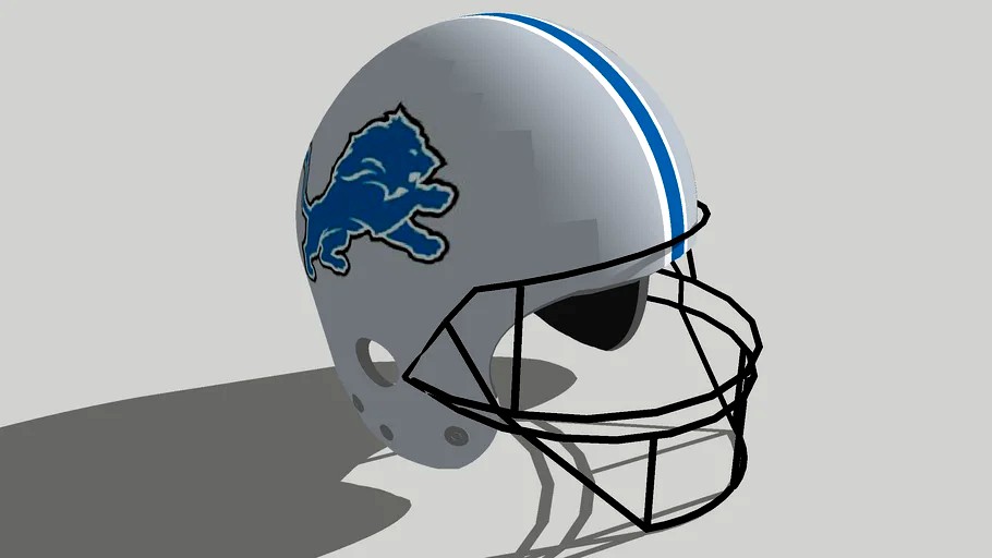 Detroit Lions football helmet