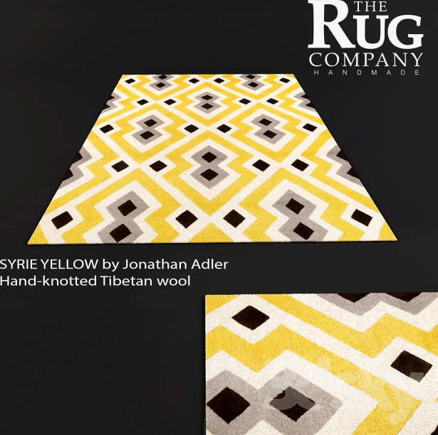 Carpet SYRIE YELLOW, Jonathan Adler