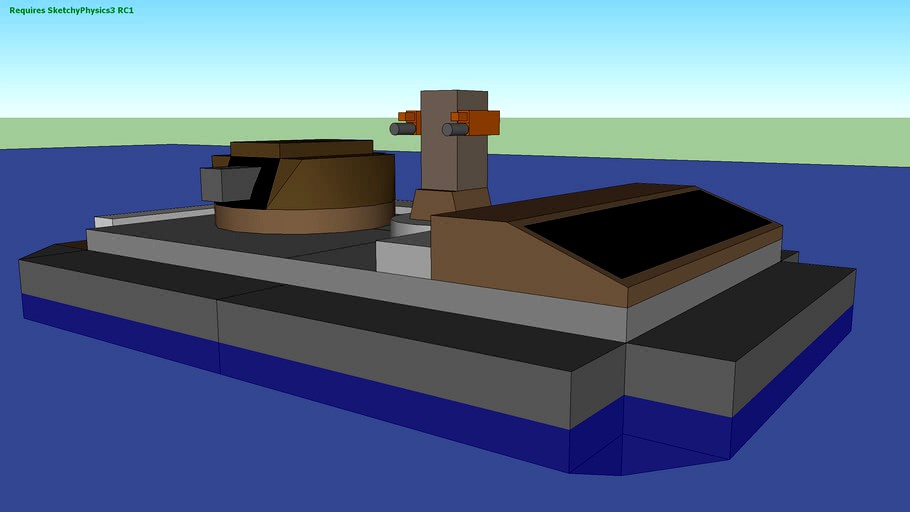 Prototype sinkable battleship