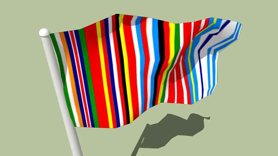 EU-15 2001 barcode logo flag - by Rem Koolhaas/AMO