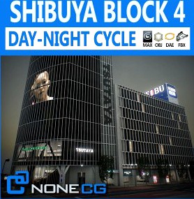 Tokyo Shibuya Block 4 - 3D Model
