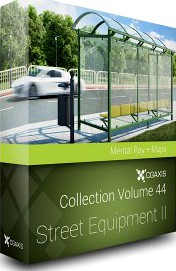 Volume 44 (MentalRay): Street Equipment II - CGAxis 3D Models