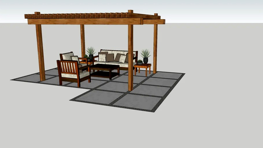 Small Sitting Area with Arbor