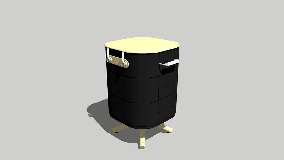 LULU - Barbecue design gaz - Gris Anthracite