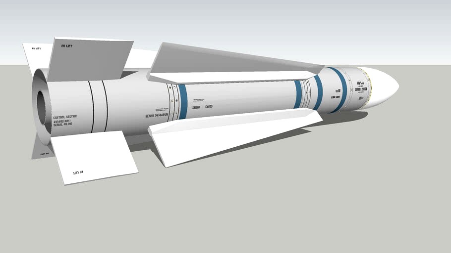 Hi poly version of the AIM-54A Phoenix missile