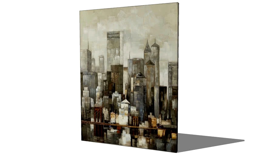 LOWER MANHATTAN, Toile 90 X 120 CM , ref : 154956, prix : 89.99