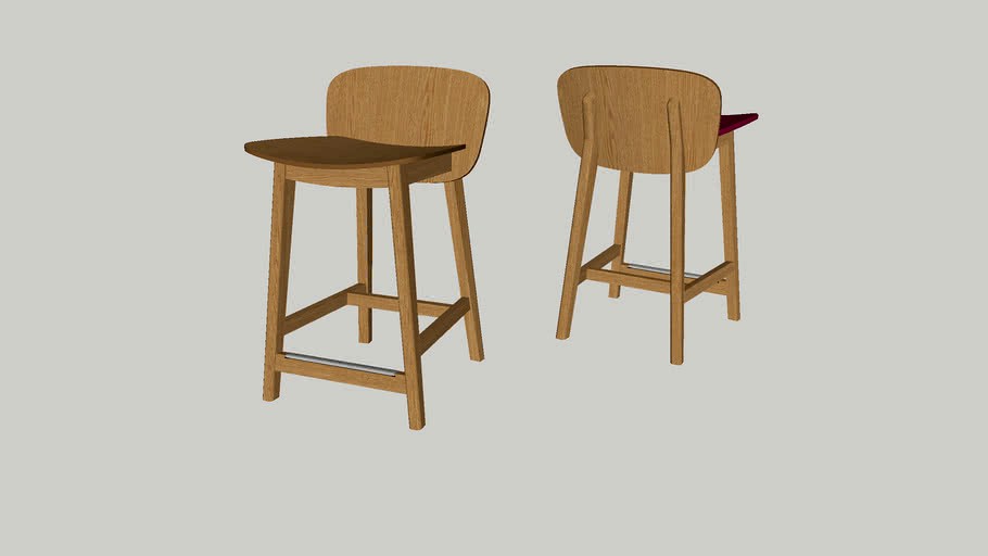 EPIC bar stool (low 62), design Marc Th. van der Voorn for Z-editions