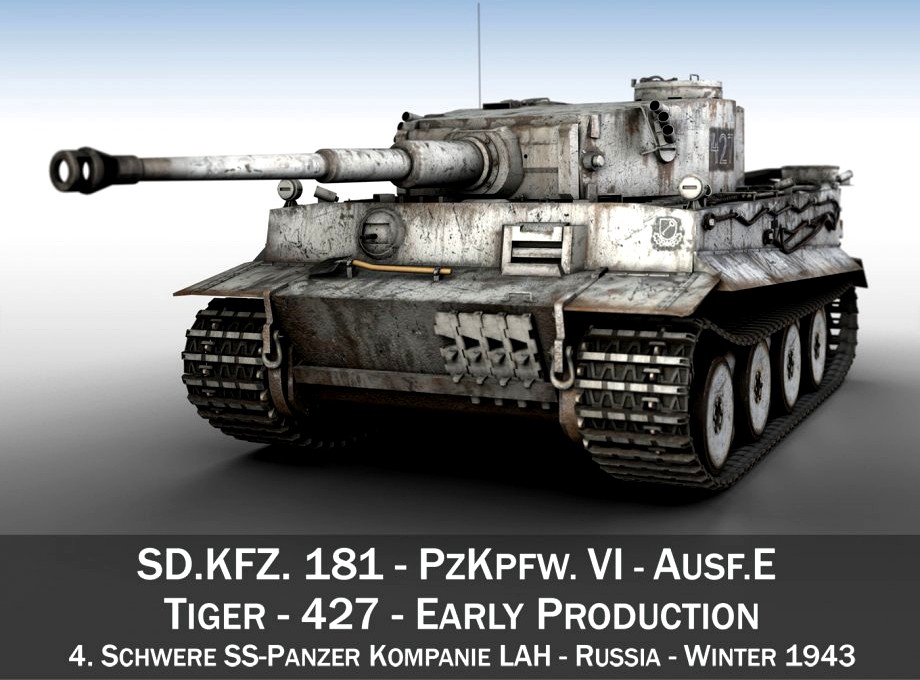 Panzer VI - Tiger - 427 - Early Production3d model