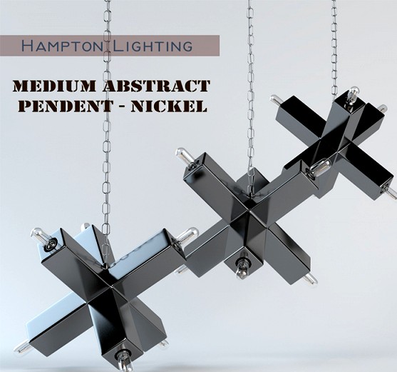 Светильник Medium Abstract Pendent - Nickel.Hampton Lighting