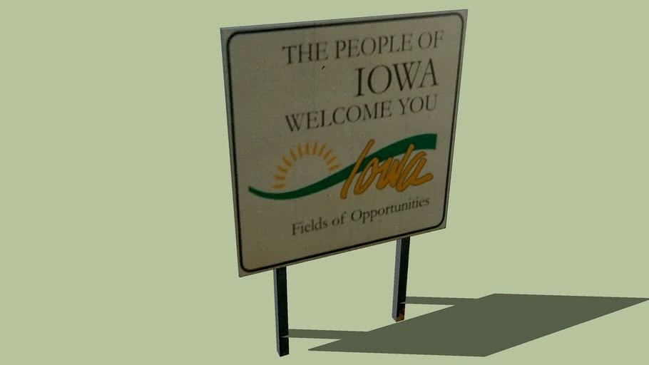 Welcome Sign Iowa