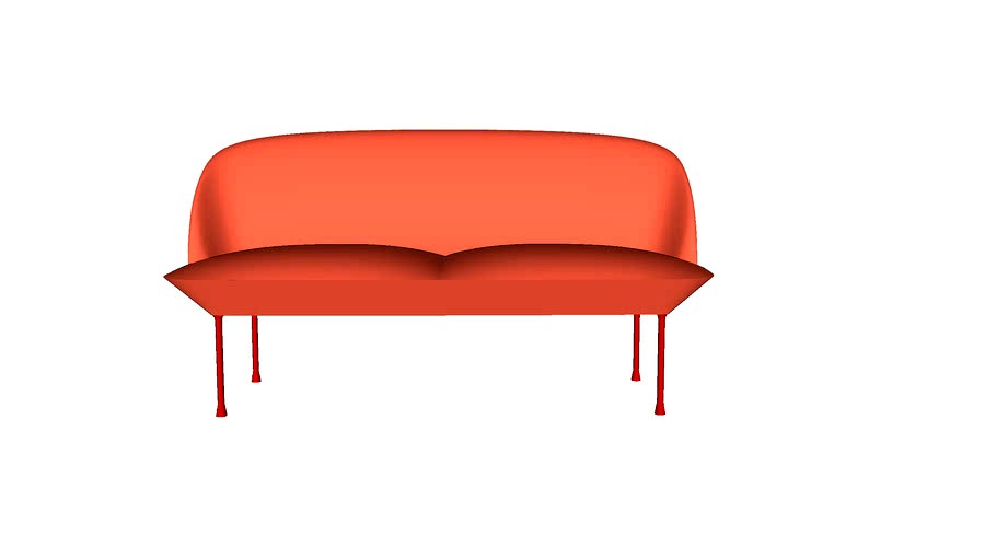 Oslo sofa - 2 seater - by Muuto - designed by Anderssen & Voll