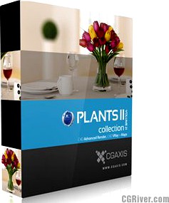 3D Model Volume 21 Plants II for Cinema 4D - CGAxis