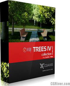 3D Model Volume 34 Trees IV VRay - CGAxis