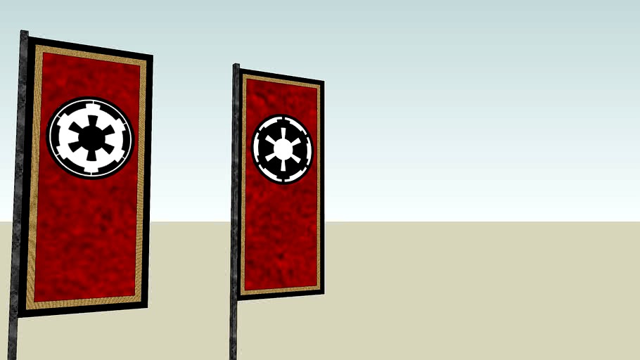 Fel Empire And Galactic Empire Flag