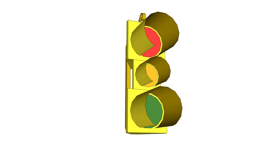 Traffic Signal, 12 Inchs: Red & Green; 8 Inches: Yellow