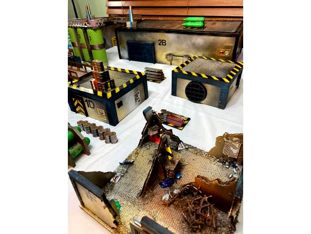 3 Inch risers for 28mm sci-fi wargames by ToySoldiersWarscapes