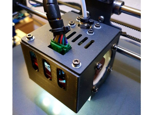 Anycubic I3 Mega LED Hotend Cover Low Noise by FiddlyFiddler