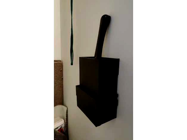 Wall Mounted Cat Litter Scoop Holder With Removable Tray by shacamin