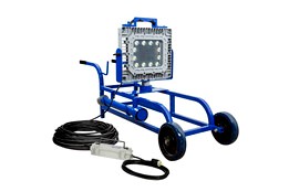 150W EXP LED Light - 21,000 Lm - Cart Mount - Quick Change Mount - C1D1 - 100' 12/3 SOOW - Inline