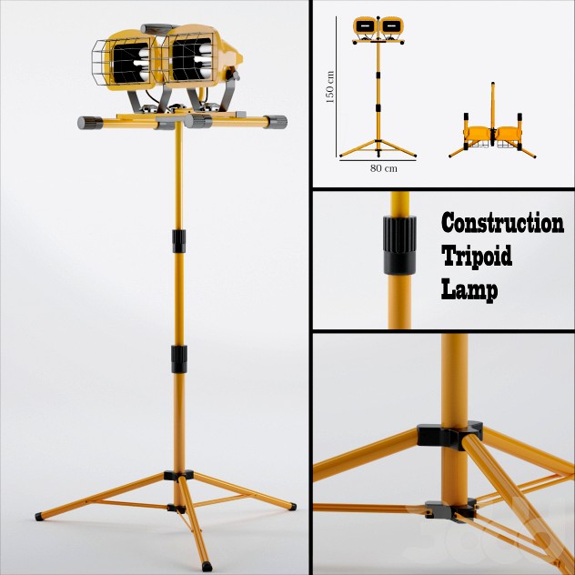 Construction Tripoid Lamp
