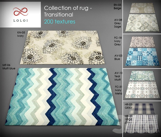Collection of Loloi rugs 3
