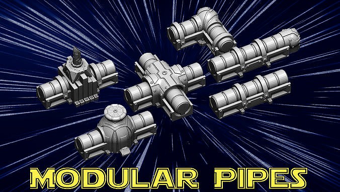 Modular pipes | 3D