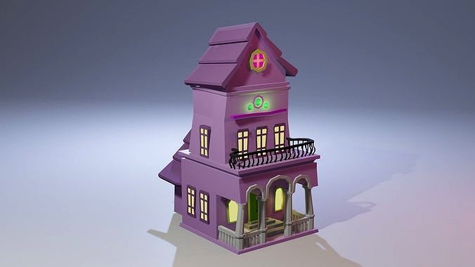 Stylized Halloween House