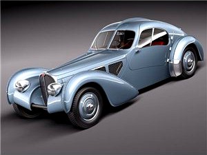 Bugatti Type 57 Atlantic 3D Model
