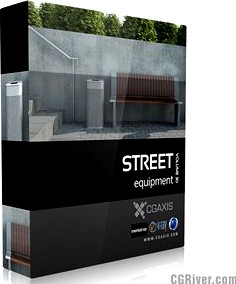 3D Model Volume 30 Street Equipment - CGAxis
