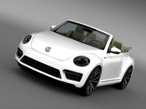 VW Beetle RLine Cabrio 2014 - 3D Car for Maya