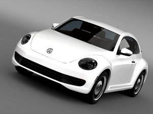 Volkswagen Beetle Classic 2015 - 3D Car for Maya