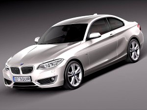 BMW 2-series Coupe F22 2014 - 3D Model
