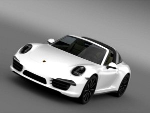 Porsche 911 Targa 4s 2014 - 3D Car for Maya