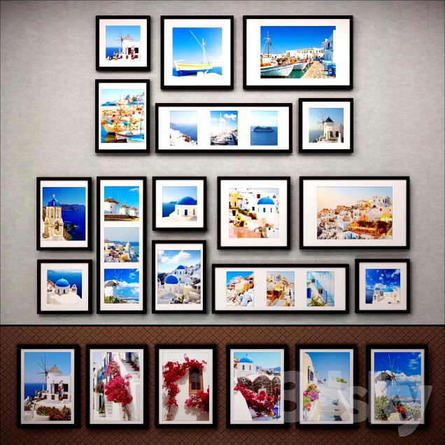 The picture in the frame: 37 pcs - 5 combinations (a collection of 37) Picture Frame