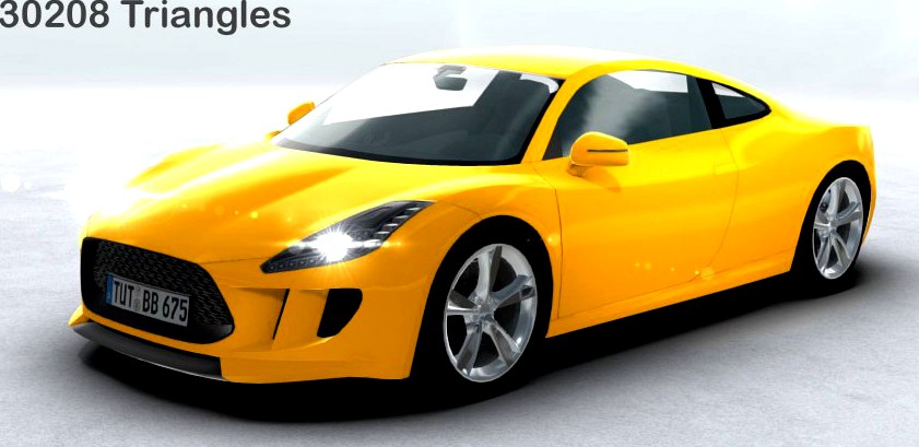 Generic Sports Car Realtime3d model