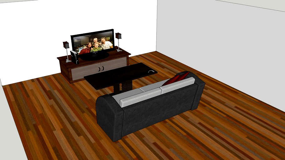 Living room with xbox360slim and more