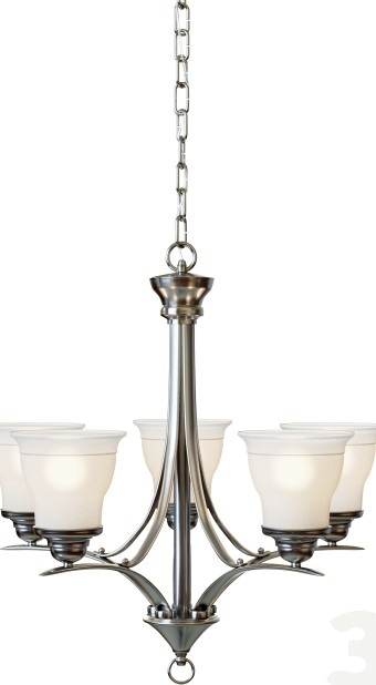 Trinity 5 Light Brush Nickel Chandelier