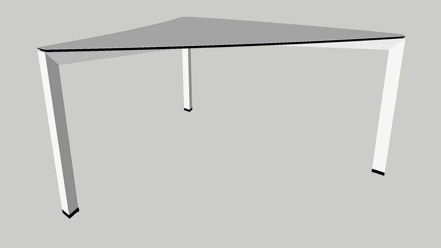Ahrend 700 meeting table, triangular 3x160x74, 2x convex, 1x concave