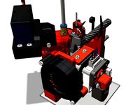 SMuFF - DDE (BIQU-H2) mount with integrated Filament-Cutter for Ender-3 by technik_gegg