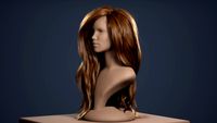 Manequinn with hair for UE4 groom plugin(alembic hair)