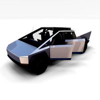 tesla cybertruck with interior