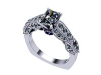 Radiant shape ring