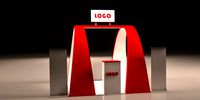 3D Exhibition Booth 3x3